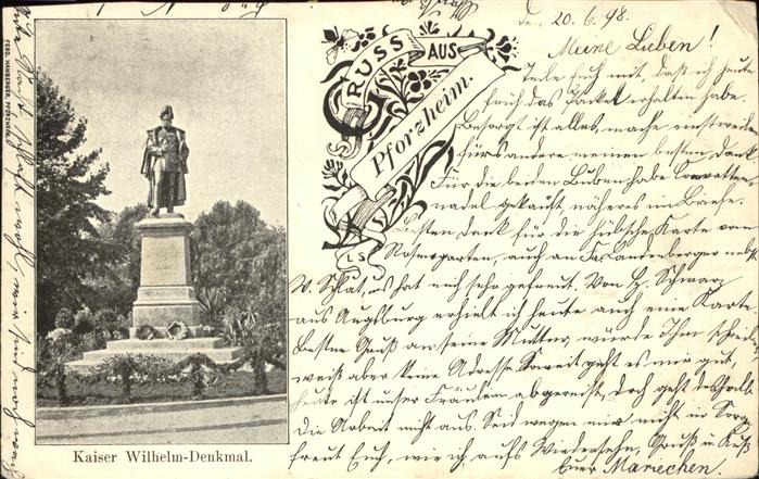 Pforzheim Kaiser Wilhelm Denkmal