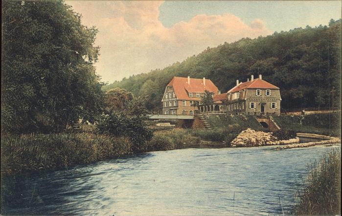 Pforzheim Kupferhammer mit Einmündung der Würm in