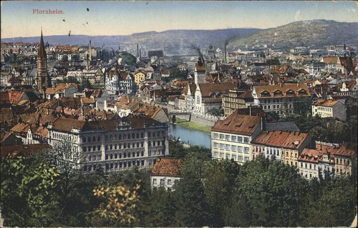 Pforzheim Gesamtansicht Feldpost