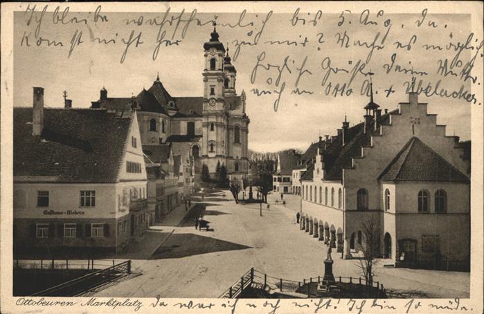 Ottobeuren Marktplatz mit Basilika