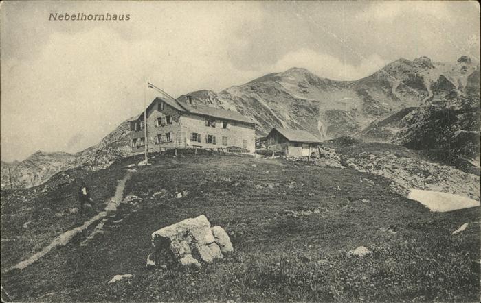 Nebelhorn Nebelhornhaus mit Nebelhorn