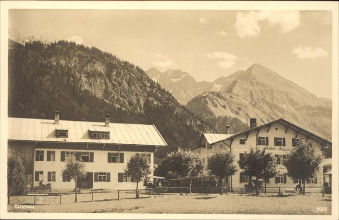 Birgsau Gasthof Birgsau mit Alpenpanorama
