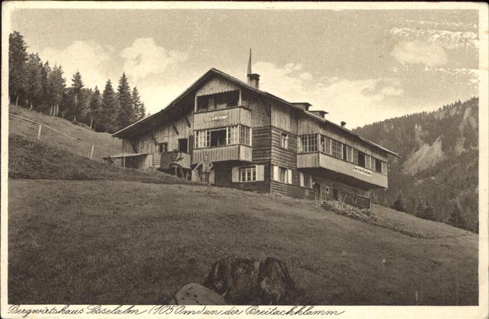 Breitachklamm Alpengasthof Sesselalm