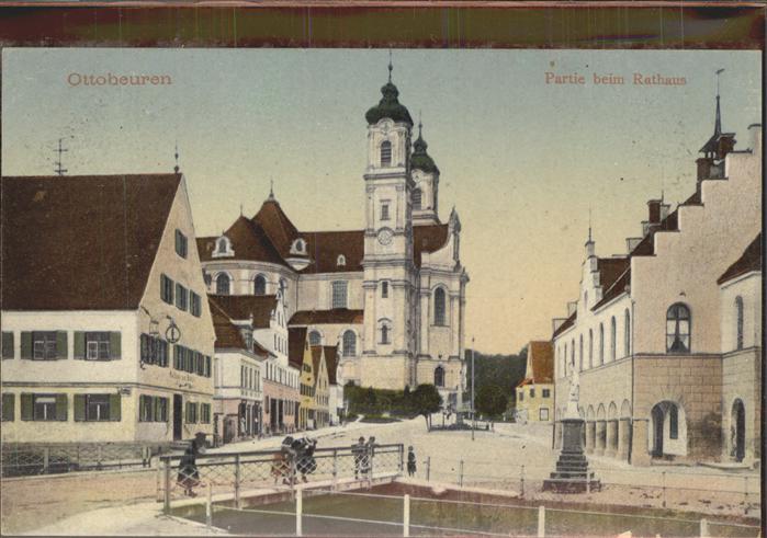 Ottobeuren Partie beim Rathaus mit Basilika