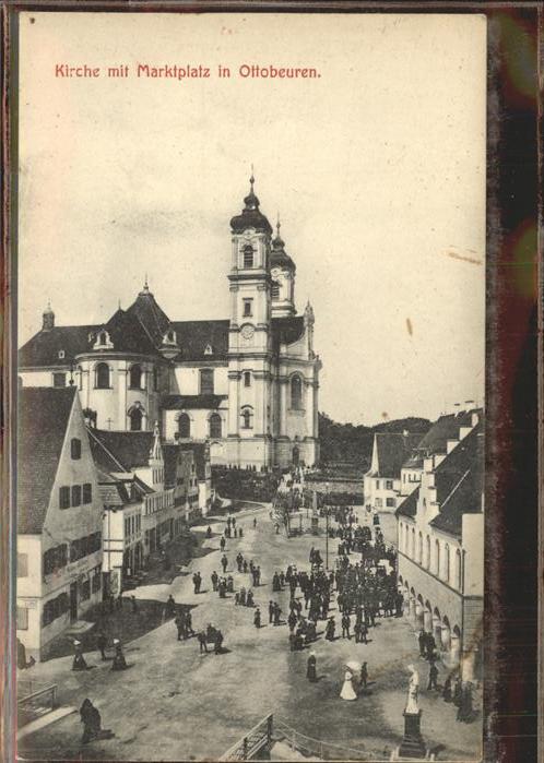 Ottobeuren Kirche mit Marktplatz