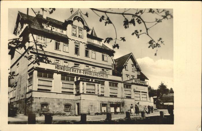 Schierke Harz Handwerker Erholungsheim