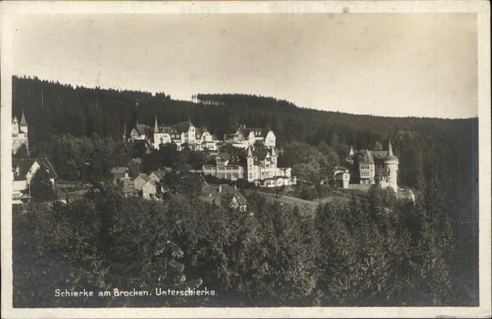 Schierke Harz Blick auf Unterschierke