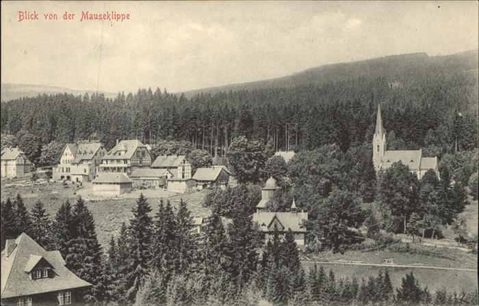 Schierke Harz Blick von der Mauseklippe