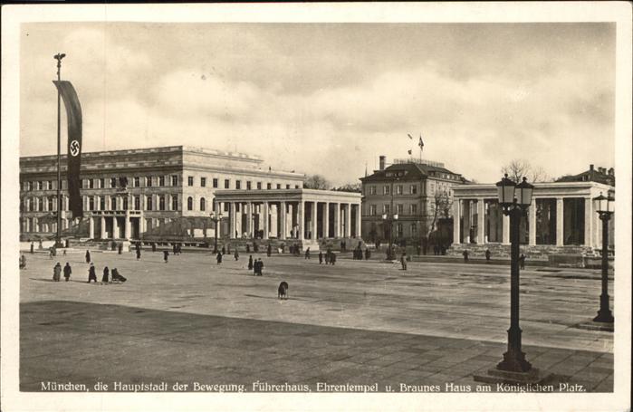 Muenchen Bayern Fuehrerhaus Ehrentempel Braunes Haus am Kgl Platz NZ4