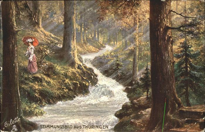Friedrichsroda Stimmungsbild aus Thüringen Künstlerkar