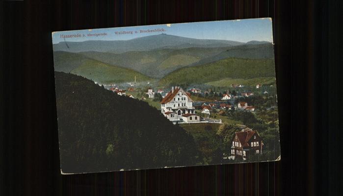 Hasserode Waldburg und Brockenblick