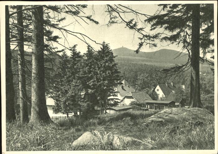 Schierke Harz Wurmbergblick auf Schierke