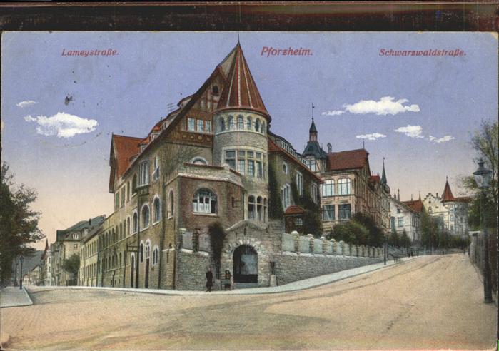 Pforzheim Kreuzung Lameystrasse Schwarzwaldstrass