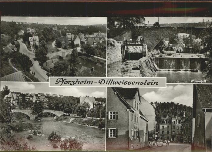Dillweissenstein Steinerne Brücke mit Wasserfall Teilans