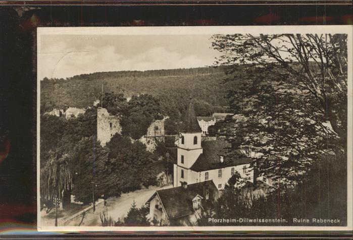 Dillweissenstein Ruine Rabeneck