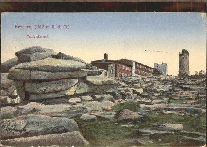 Brocken Harz Teufelskanzel Brockenhaus Wetterwarte