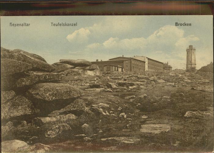 Brocken Harz hexenaltar Teufelskanzel Brockenhaus