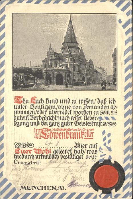 Muenchen Löwenbräukeller