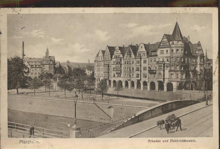 Pforzheim Arkaden und Elektrizitätswerk