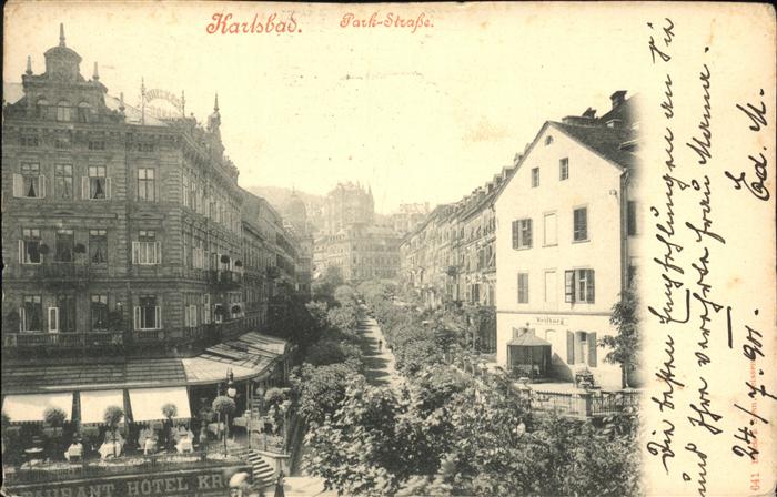 Karlsbad Eger Parkstrasse