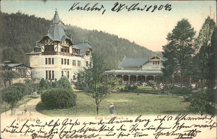 Karlsbad Eger Cafe Kaiserpark