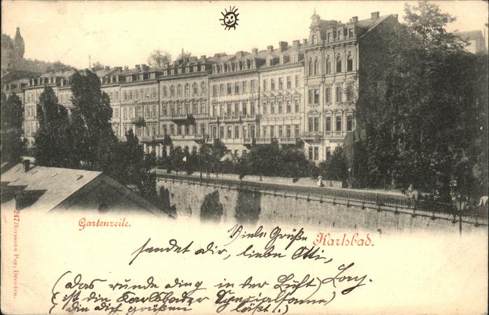 Karlsbad Eger Gartenzeile