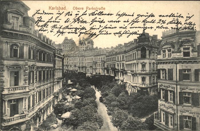 Karlsbad Eger Obere Parkstrasse