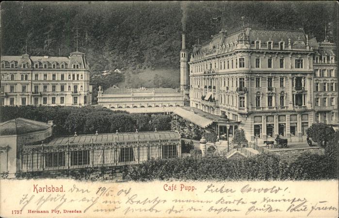 Karlsbad Eger Cafe Pupp Grand Hotel