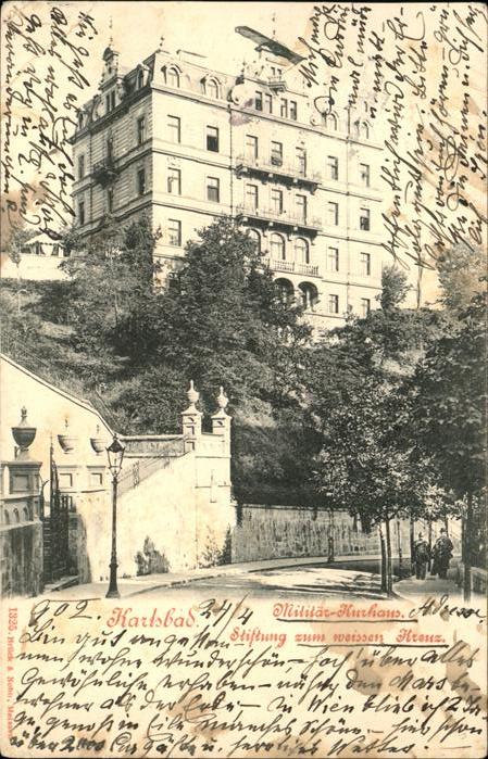 Karlsbad Eger Militär Kurhaus Stiftung zum weissen Kr