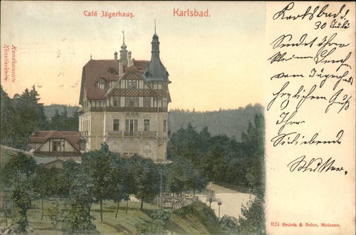Karlsbad Eger Cafe Jägerhaus