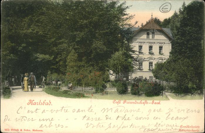 Karlsbad Eger Cafe Freundschaftssaal