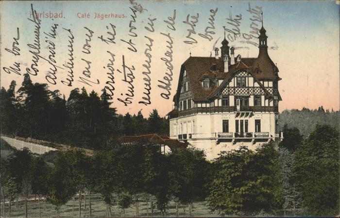 Karlsbad Eger Cafe Jägerhaus