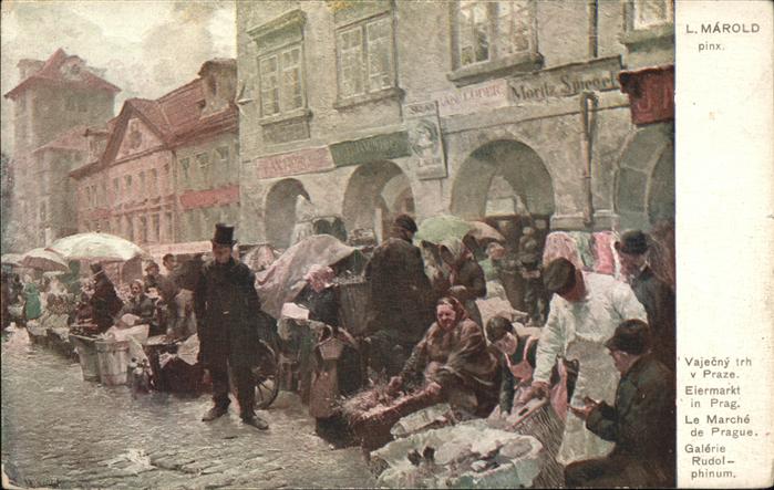 Prag Prahy Prague Vajecny trh Eiermarkt Galerie Rudolphin
