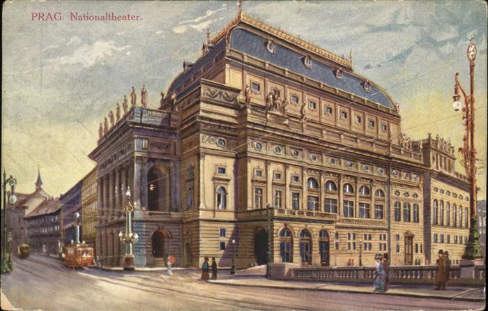 Prag Prahy Prague Narodni divadlo Nationaltheater Künstle
