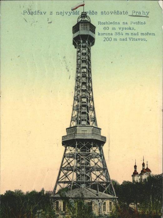 Prag Prahy Prague Rozhledna na Petrine Aussichtsturm