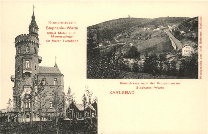 Karlsbad Eger Kronprinzessin Stephanie Warte Kunststr