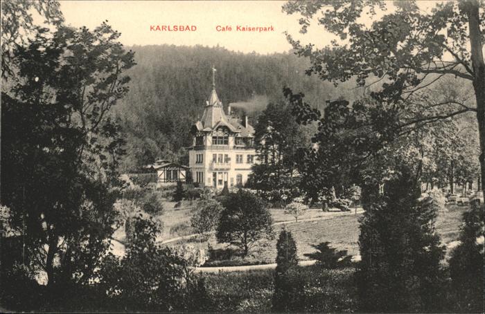 Karlsbad Eger Cafe Kaiserpark