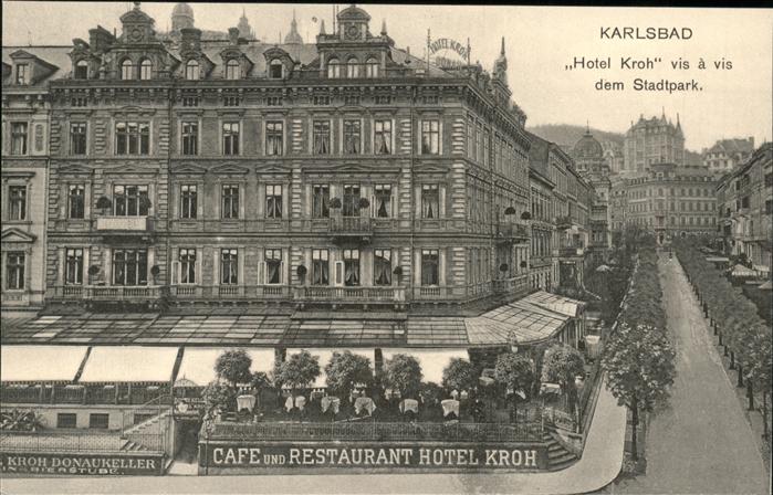 Karlsbad Eger Hotel Kroh am Stadtpark