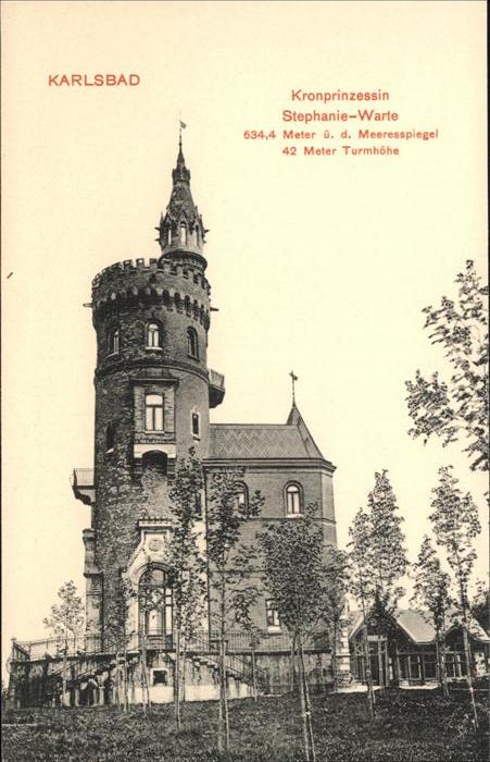 Karlsbad Eger Kronprinzessin Stephanie Warte handkolo