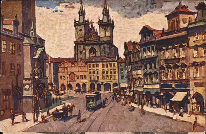 Prag Prahy Prague Staromestska namesti Tynsky chram Altst