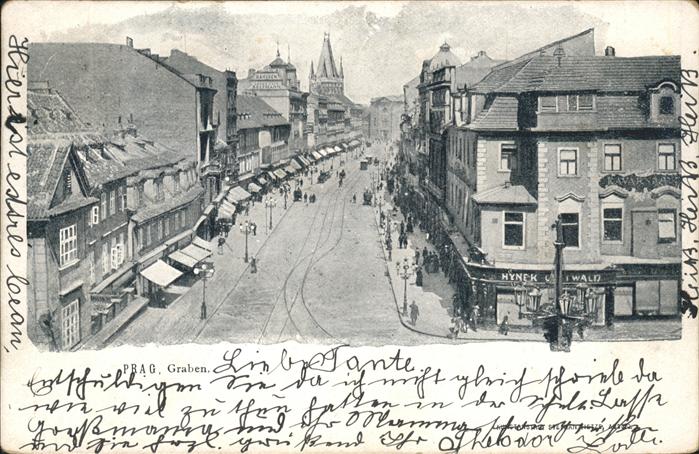 Prag Prahy Prague Graben
