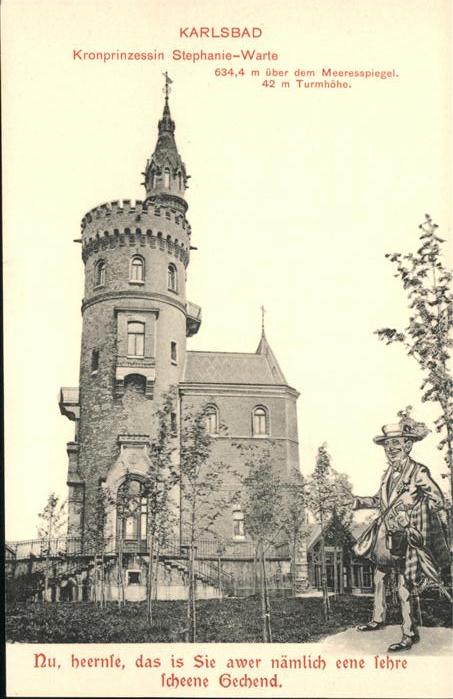 Karlsbad Eger Kronprinzessin Stephanie Warte Spruch