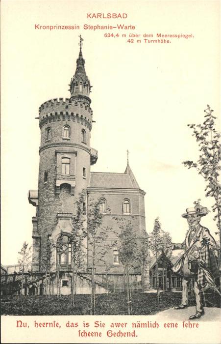 Karlsbad Eger Kronprinzessin Stephanie Warte Spruch