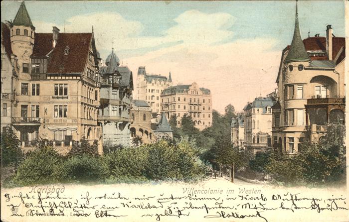 Karlsbad Eger Westend Villenkolonie