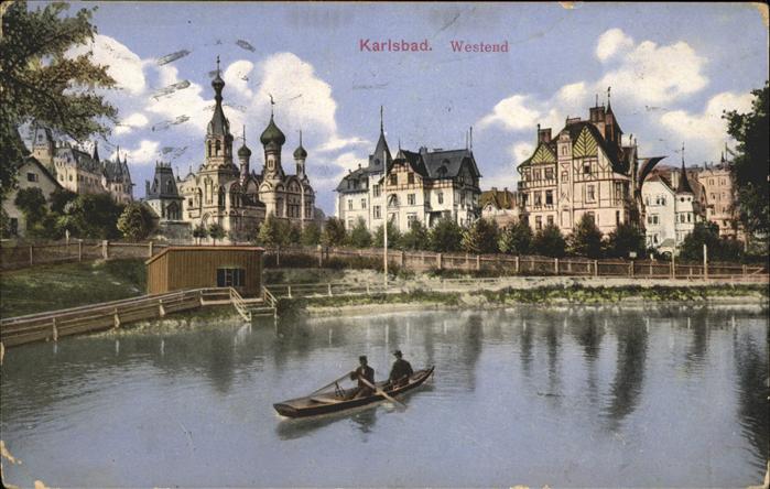 Karlsbad Eger Westend Villenkolonie Russische Kirche