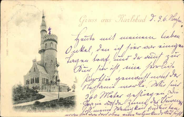 Karlsbad Eger Stephaniewarte