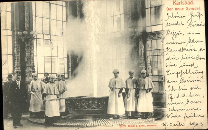 Karlsbad Eger Der neue Sprudel