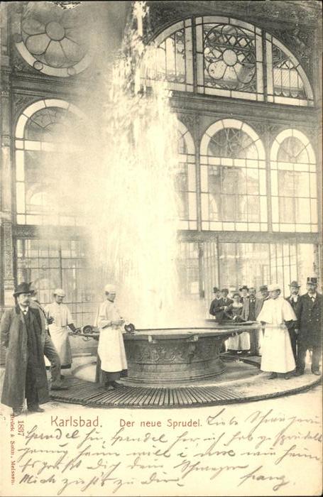 Karlsbad Eger Der neue Sprudel