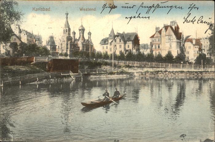 Karlsbad Eger Westend Villenkolonie Russische Kirche