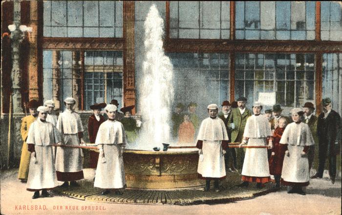 Karlsbad Eger Der neue Sprudel